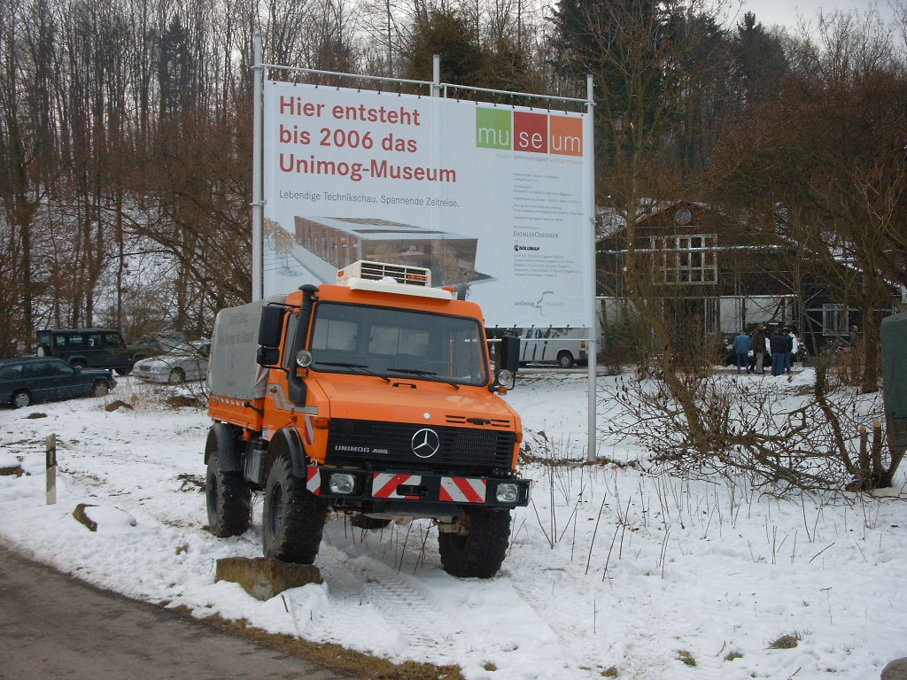 1. Sptenstich für das Unimogmuseum in Gaggenau am 5. März 2005