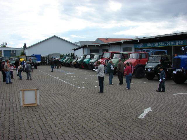 Vor dem Start der Unimog Classic 2008