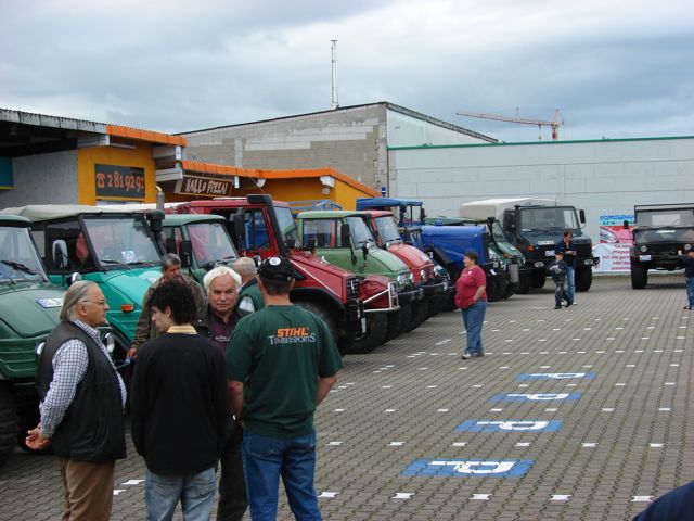 Vor dem Start der Unimog Classic 2008