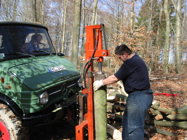 Holzspalten Spalter Eigenbau