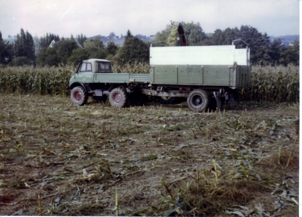 U65 mit Meiller Einachskipper bei Maisernte 1975