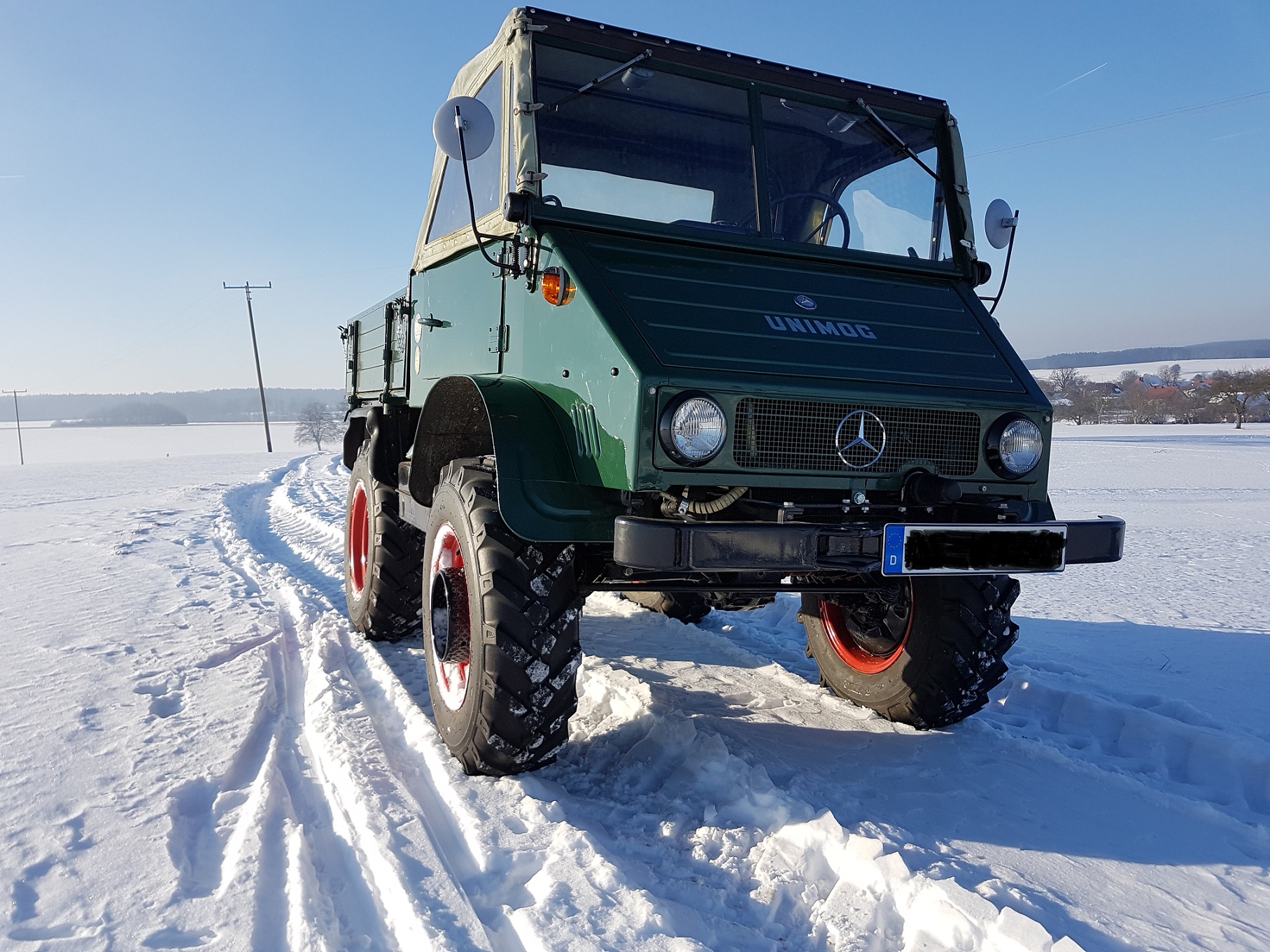 Unimog 411 im Winter