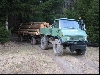 Unimog bei Holzabfuhr