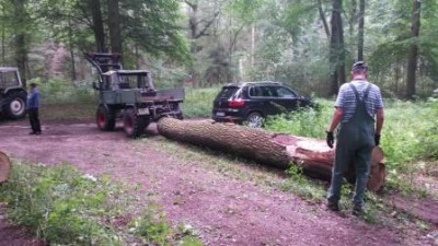 Rücken war nur mithilfe der Heckkraftheber möglich