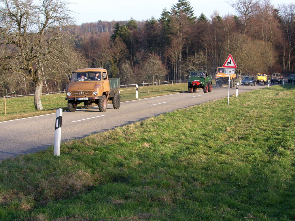 Auch die Ur-Unimog hielten gut mit