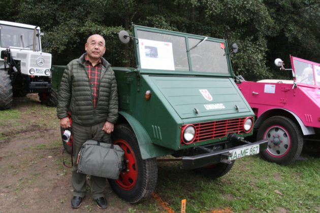 Aus Japan war Unimog-Fan Buntai Saikawa eingeflogen